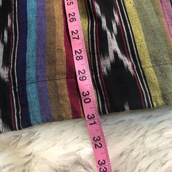 Anthropologie Edme & Esyllte strapless rainbow striped dress size 0 - Picture 9 of 15